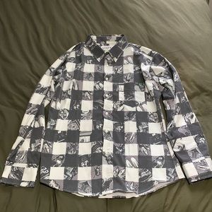 BEETLEJUICE x RSVLTS limited edition button up shirt, XL slim